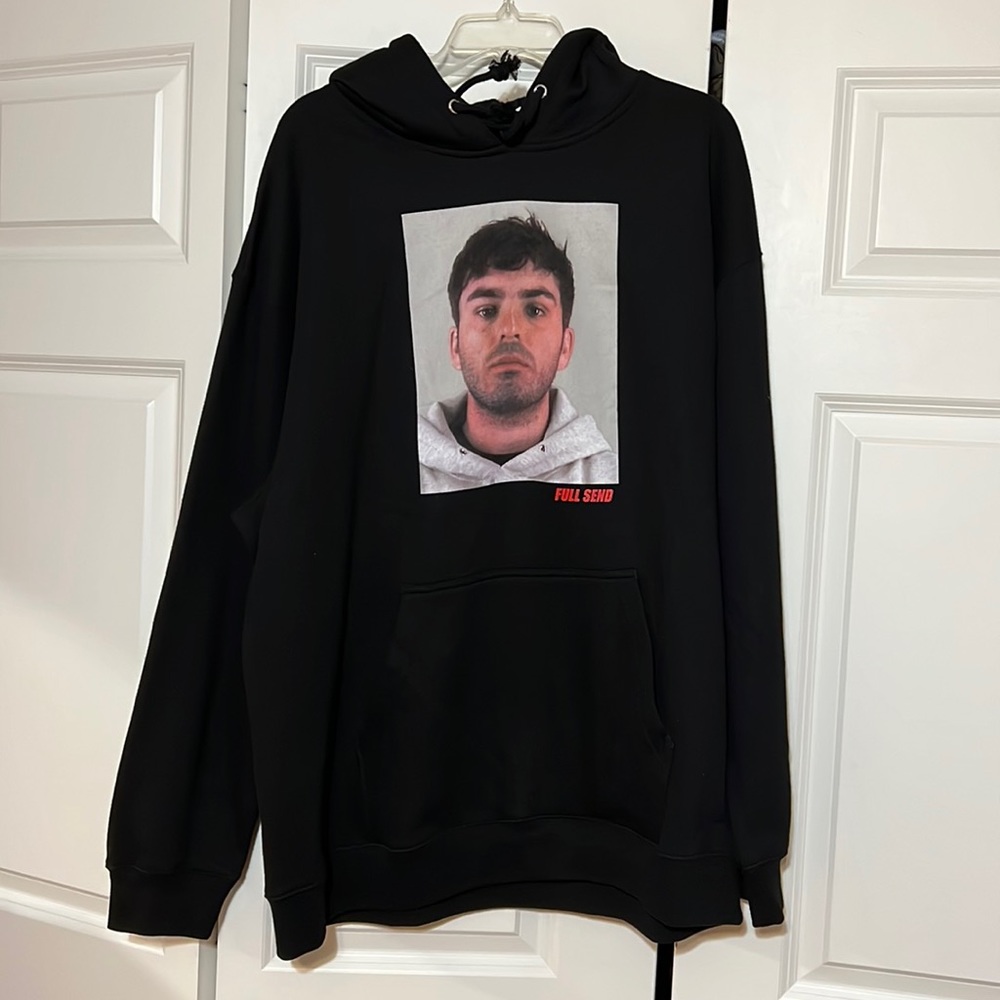 Nelk boys full send limited edition Kyle mugshot hoodie W/ TAGS